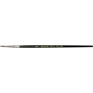 Black Pointed Bristle Artist Brush - 1.7 mm, Camel Hair, 7-1/2", Wood, 1.7 mm, #1, Pointed