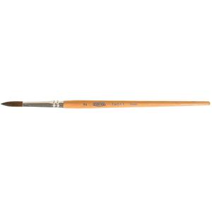 Round Lettering Lacquering Paint Brush - 13/64", Camel Hair, Wood, Point, 2, 15/16
