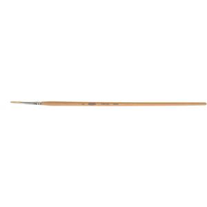 Pure White Bristle Round Marking Paint Brush - 9/64", White China, Wood, Point, 1, 11/16"