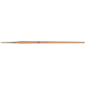 Pure White Bristle Round Marking Paint Brush - 7/32", White China, Wood, Point, 4, 1