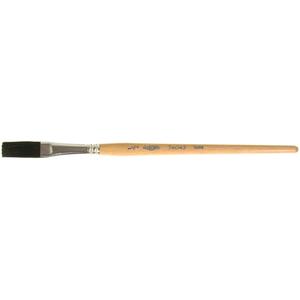 One Stroke Paint Brush - 1/2", Ox Hair, Wood, Flat, 1/2, 1