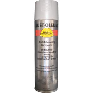 Cold Galvanizing Compound Spray - 20 oz., Aerosol Can, 5 years, Approximately 14 sq. ft. (1.3 m²), 200°F, High Performance V2100 Rust Inhibitor