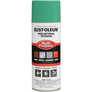 Industrial Choice® 1600 System Multi-Purpose Enamel Spray Paint - Aerosol Can, Green, 16 oz., 12 oz., Gloss, Safety Green, Beige, Safety Green, 5 years, Approximately 22 sq. ft. (2 m2)