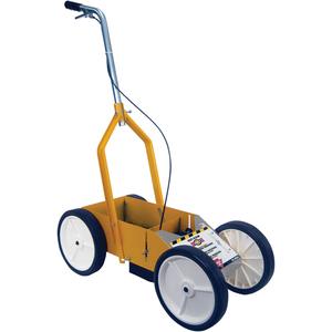 Athletic Field Striping Machine - Yellow, Industrial Choice Athletic Field Striping Machine