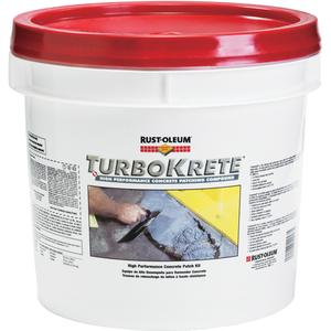 Turbokrete Concrete Patch Compound Kit - Gallon, Grey, 3.5 Gal., 3.5 Gal., Light Gray, 2 years
