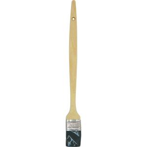 Radiator Paint Brush - 2", Wood, Bristle, 9/16", 2-1/4", 19", 2-1/4", 15-1/2", Natural - Plain Wood