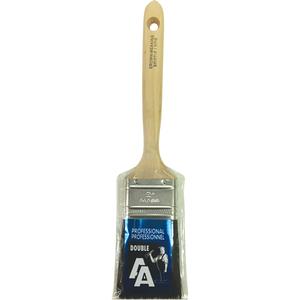 Straight Sash Paint Brush - 2", Wood, Bristle, 9/16", 3", Straight, For oil based paints, stains and varnishes, 11-1/4", 3"