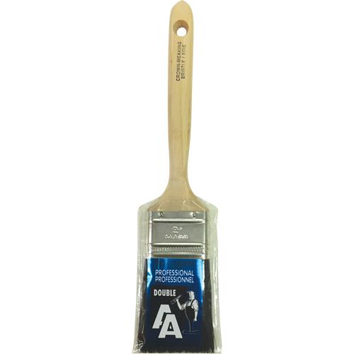 Straight Sash Paint Brush - 2", Wood, Bristle, 9/16", 3", Straight, For oil based paints, stains and varnishes, 11-1/4", 3"