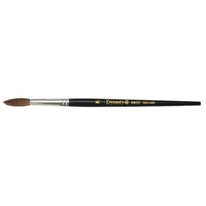 Black Pointed Bristle Artist Brush - 5.7 mm, Camel Hair, 8", Wood, #10, Pointed
