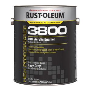 3800 High-Performance DTM Acrylic Enamel - Gallon, Grey, Navy Gray, Light Tint Base, Deep Tint Base, Masstone Tint Base, White, Black, Safety Red, Safety Yellow, Safety Green, Safety Blue, Silver Gray