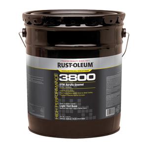 3800 High-Performance DTM Acrylic Enamel - Pail, Tint Base, Light Tint Base, Deep Tint Base, Masstone Tint Base, White, Black, Safety Blue, 5 gal., 5 gal., Gloss, 250 g/L