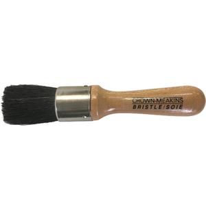 Stencil Brush - 1", Wood, Natural Bristles, 1", 1-3/8"