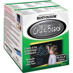 Chalk Board Paint - Can, Black, Black, 877 ml, 3.78 L, 312 g, 877 ml, Very Flat