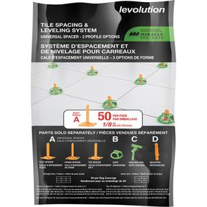 Miracle Sealants® Levolution Universal Spacer - 1/18", Plastic