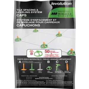 Miracle Sealants® Levolution Universal Caps - Plastic