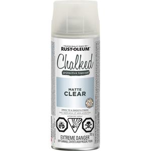 Chalked Protective Topcoat - Aerosol Can, Clear, Clear, 312 g, 887 ml, Very Flat