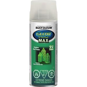 Specialty Glow-in-the-Dark Max Paint - Aerosol Can, Clear, Clear, 283 g, Gloss