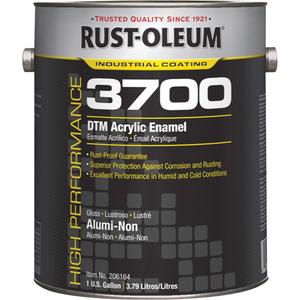 3700 High-Performance DTM Acrylic Enamel - Gallon, Silver/Aluminum, 1 gal., 1 gal., Gloss, Alumi-Non, Alumi-NON