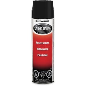 Automotive Rubberized Undercoating - Aerosol Can, Black, 425 g, Very Flat, Black