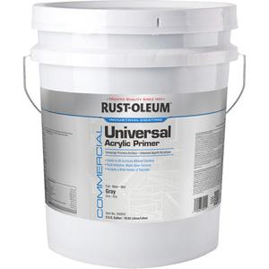 Commercial Universal Acrylic Primer - Pail, Grey, 5 gal., 5 gal., Flat, Grey, White