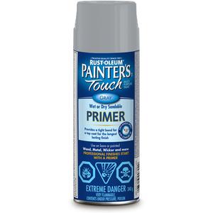 Painter's Touch® Multi-Purpose Primer - Aerosol Can, Grey, 340 g, Very Flat, Gray, White