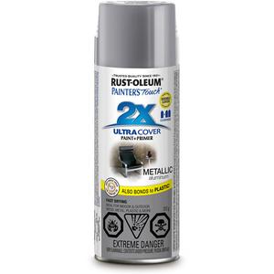 Painter's Touch® Ultra Cover Paint - Aerosol Can, Silver/Aluminum, 340 g, Metallic, Aluminum Silver, Aluminum