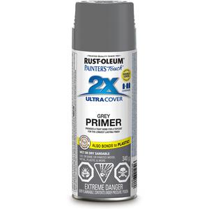 Painter's Touch® Ultra Cover Primer - Aerosol Can, Grey, 340 g, Very Flat, Grey, White, Black, Red