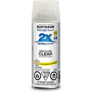 Painter's Touch® Ultra Cover Paint - Aerosol Can, Clear, 340 g, Semi-Gloss, Clear, Black, Hunter Green, White, Ivory Bisque White