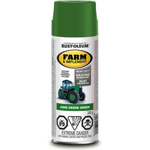 Specialty Farm & Implement Spray Paint - Aerosol Can, Green, 340 g, Gloss, John Deere Green, John Deere Yellow, John Deere Green