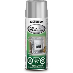 Specialty Spray Paint - Aerosol Can, Silver/Aluminum, 312 g, Metallic, Metallic Silver