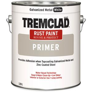 Tremclad® Rust Primer - Gallon, White, 3.78 L, 3.78 L, Very Flat, Galvanized White, Grey, Red Oxide, Galvanized White