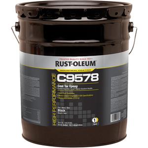 C9578 System Coal Tar High Solids Epoxy - Pail, White, 5 gal., 4 gal., Very Flat
