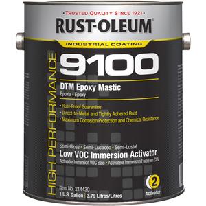 9100 System DTM Epoxy Mastic Immersion 250 VOC Activator - Gallon, Clear, 1 gal., 1 gal., Gloss