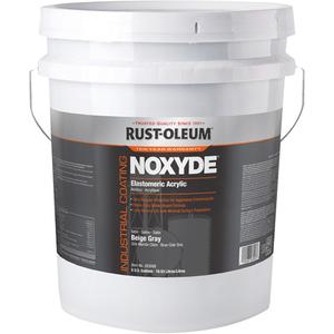 Noxyde Elastomeric Acrylic Coating - Pail, Grey, Beige Grey, Black, Blue (RAL 5012), Blue Grey, Brown (Fed. 10059), English Red, Gravel Grey, Grey Green, Off White, Reseda Green, Silver Grey, White, 5 gal.