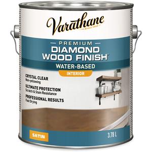 Varathane® Diamond Wood Finish® Interior Finish - Gallon, 3.78 L, 236 ml, 319 g, 946 ml, 3.78 L, Satin, Clear, Clear