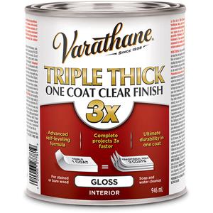 Varathane® Triple Thick One Coat Finish - Can, 946 ml, 946 ml, Gloss, Clear, Clear