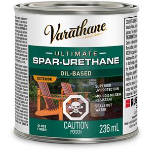 Varathane® Diamond Outdoor Wood Finish - Can, 236 ml, 3.78 L, 236 ml, Gloss, Clear, Clear