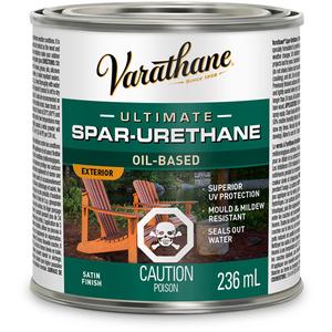 Varathane® Diamond Outdoor Wood Finish - Can, 236 ml, 946 ml, 3.78 L, 236 ml, Satin, Clear, Clear