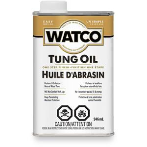 Watco® Tung Oil - Rectangular Can, 946 ml, 946 ml, Transparent, Clear, Clear