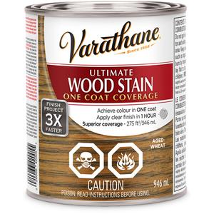 Varathane® Ultimate Wood Stain - Can, 946 ml, 946 ml, Transparent, Aged Wheat, Early American, Espresso, Flagstone, Golden Pecan, Kona, Provincial, Rose, Sunbleached, Traditional Cherry, True Brown, White Linen