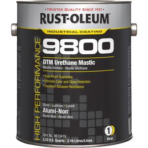 9800 System DTM Urethane Mastic - Gallon, Silver/Aluminum, Alumi-Non, Safety Red, 1 gal., 1 gal., Gloss, Aluminum