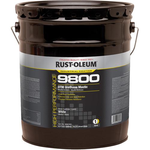 9800 System DTM Urethane Mastic - Pail, White, White, 5 gal., 5 gal., High-Gloss