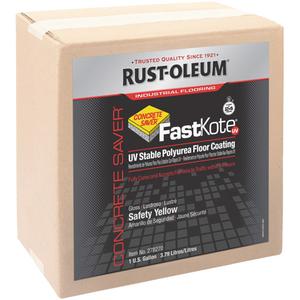 FastKote® UV Stable Polyurea Floor Coating - Gallon, Yellow, 1 gal., 1 gal., High-Gloss, Urethane-Based, Safety Yellow
