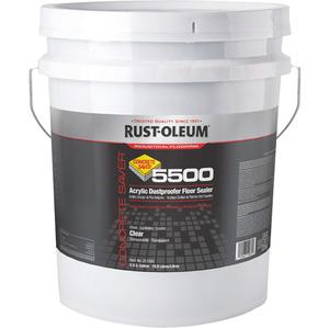 5500 System Acrylic Dustproofer Floor Sealer - Pail, Clear, 5 gal., 5 gal., Transparent, Water-Based