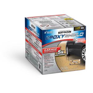 EpoxyShield® Garage Floor Coating - Kit, Beige, 3.55 L, 3.55 L, Gloss, Water-Based, Tan