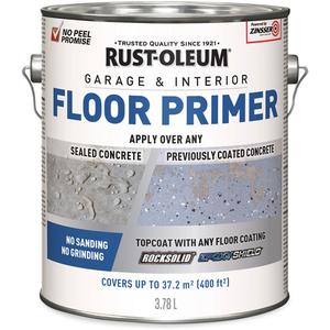 Garage & Interior Floor Primer - Gallon, Grey, 3.78 L, 3.78 L, Very Flat, Water-Based