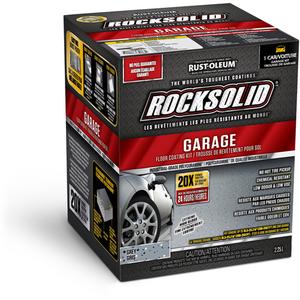RockSolid® Garage Floor Coating - Kit, Grey, 2.25 L, High-Gloss, Solvent-Based