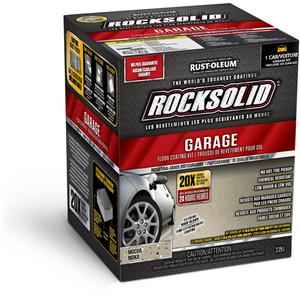 RockSolid® Garage Floor Coating - Kit, Brown, 2.25 L, High-Gloss, Solvent-Based, Mocha