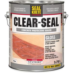 Seal-Krete® Protective Sealer - Gallon, Clear, 3.78 L, 3.78 L, Gloss, Water-Based