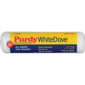White Dove Paint Roller Cover - 240 mm (9-1/2"), 12.7 mm (1/2")